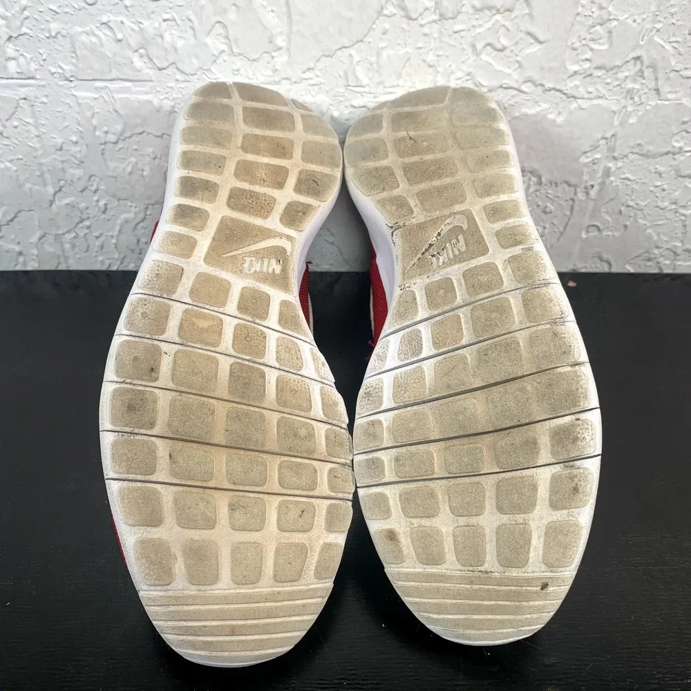 Nike Shoes Women 6.5 Roshe One Gym Red White GS Running Sneakers Kids 5Y